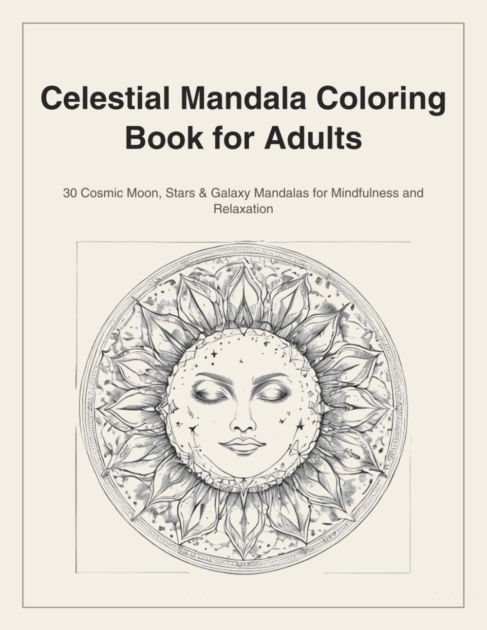 Celestial Mandala Coloring Book for Adults cover